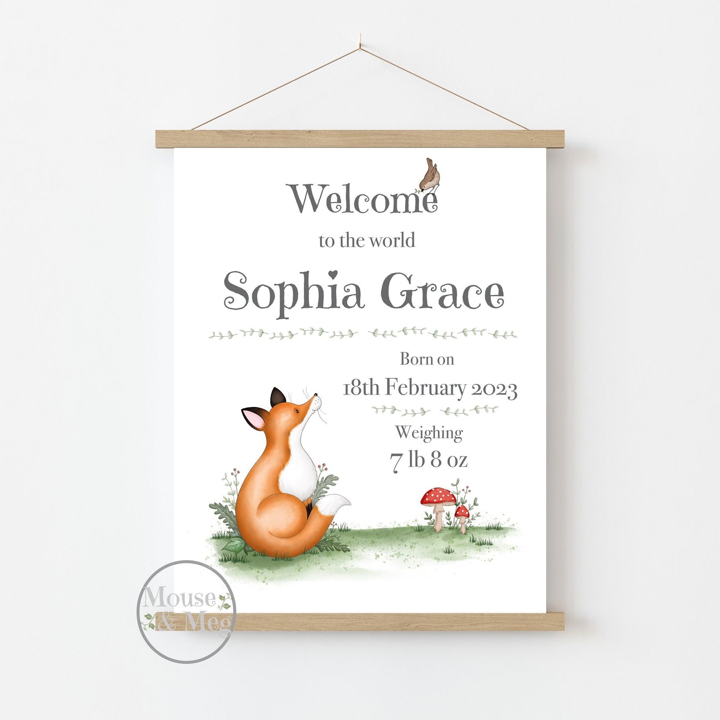 Fox New Baby Print