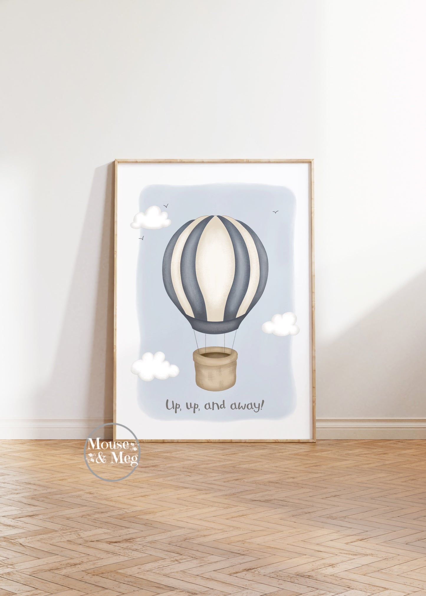 Up, Up and Away! - Hot Air Balloon Print