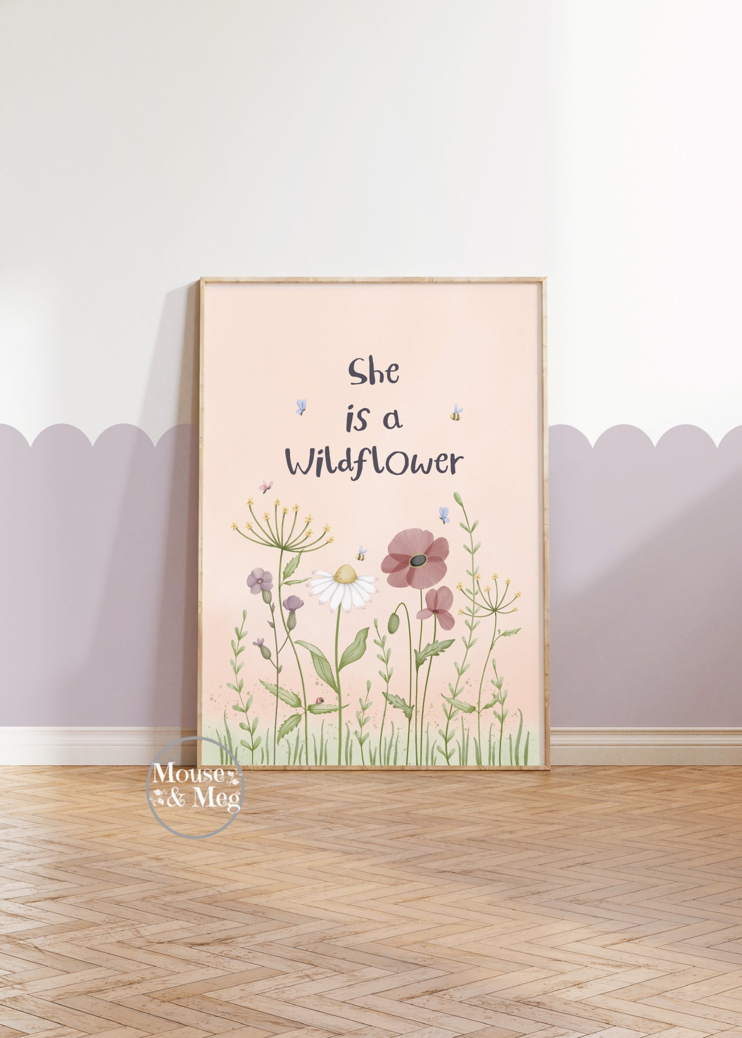 She is a Wildflower - Girl’s Wildflower Print